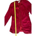 Ann Taylor Vintage 80s Silk Jacket Blazer Size 6 Red Lined Office Preppy Photo 10