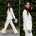 Veronica Beard NWOT  Jagger Dickey Crystal-embellished Satin-crepe Blazer Size 12 Photo 3