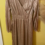 Japna Brown Patterned Blouse Size M Photo 0