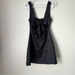 Lulu’s Women’s Black Floral Square Neck Open Back Mini Dress Size Small New Photo 5