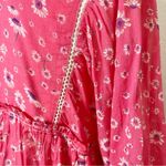 Free People  Never A Dull Moment Blouse Red Floral S Photo 6