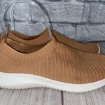 Maiitrip comfort elastic sock slip on lightweight shoes sz 39 Tan Photo 0