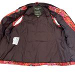 Eddie Bauer Puffer Vest Women’s Size Medium Multicolor Floral Goose Down Photo 2