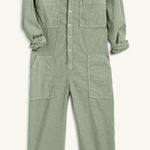 Frank & Eileen Northern Ireland Jumpstuit Italian Sage Linen Medium Green Photo 0