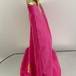 TWEETY Y2K Hot Pink Gold Terry Cloth Paradise Sequin Graphic Beach Tote Bag Photo 4