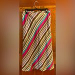 East 5th Striped Multicolor Skirt, Linen blend, EUC Photo 1