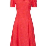 Tara Jarmon Rozenn Pink Heart Collared Shirt Short Sleeve Midi Dress Size 10 Photo 4