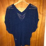 Knit Sweater top Blue Size L Photo 1