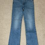 Madewell  Mid Rise Kick out Crop Jeans Medium Wash Blue Womens Size 24 Tall Photo 1