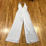 Super Down Purple Carmela Deep V Wide‎ Leg Jumpsuit Medium Photo 2