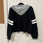 NFL FOCO  New Orleans Saints Women's Standard Striped Sleeve Cropped Hoodie Size XL Photo 4