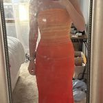 Orange Ombre Midi Dress Size XS Photo 0