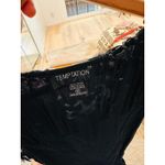 Vtg Y2K 90s Dress Size Medium Black Floral Print Fringe Witchy Whimsy Goth Photo 6