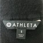 Athleta Futures Black Turtleneck Sweater Size Small Long Sleeve Ribbed Shoulder Photo 3