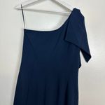 Dress the Population Tiffany One-Shoulder Midi Dress in Midnight Size X-Large Photo 8