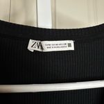 ZARA  Black‎ Ruffle Sleeve Top Photo 1