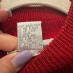 Dress Barn Red Metallic Knit Sweater | Size Large Photo 10