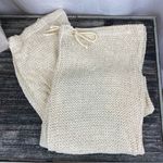 Gloria Vanderbilt Ivory Sheer Drawstring Waist Beach Lounge Pants L Photo 2