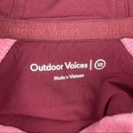 Outdoor Voices  Megafleece Maroon Pink Colorblock Gorpcore Zip Fleece Jacket XS Photo 5
