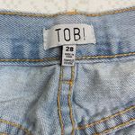 Tobi  Light Wash Distressed Denim‎ Jean Shorts - Women's Size 28 Photo 5