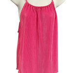 Almost Famous  Pink Pleated‎ Spaghetti Strap Tank Top Women's Size M Photo 0