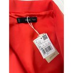 Mango NWT  Red - Coral Belt Wrap Jumpsuit Sleeveless Notched Lapel Size XS Photo 4