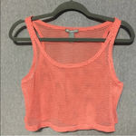 Forever 21 mesh peachy pink crop top beach S Photo 0