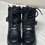 Harley Davidson Harley-Davidson Black Combat Moto Boots with Rugged Design Photo 10
