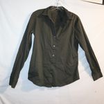 Theory  Larissa 2 green long-sleeved buttoned top Photo 3