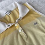 Lacoste Made in France Yellow Stripes Sleeveless Polo Photo 2