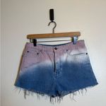 Saint Laurent  ombré-effect denim shorts Photo 1