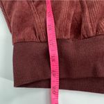 Anthropologie NWT  Daily Practice brown velour hoodie sz L Photo 4