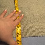 Lulu's Orange and Gray Crew Neck Sweater Soft Knit Casual Size M Photo 3