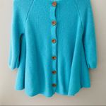 Anthropologie Moth by Anthro. Cashmere Knit Sweater Blue Sz Medium Photo 6