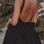 House Of CB ‎ 'Florianne' Black Bow Mini Dress NWOT size S Tall long Photo 1