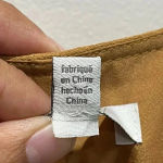 Joie  Puck Tie Waist Lined Keyhole Crepe Mini Dress in Oak‎ Size S Photo 10