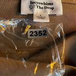 Lucyswhims size large asymmetrical hem cowl front taupe tank top Tan Photo 4