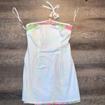 Lilly Pulitzer White Label Taboo Halter Blair Dress Women’s Size 0 Pink/Green Photo 9