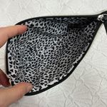 Brighton Love Cotton Canvas Cosmetic Pouch Makeup Bag Black White Heart Photo 4