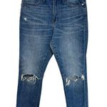 Madewell The High-Rise Slim Crop Boyjean: Knee-Rip Edition - Size 28 Photo 1