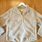 Loft Lou & Grey tan Sherpa oversized pullover fleece large Photo 0
