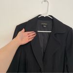 Lane Bryant Plus Size Solid Black Three Button Long Duster Work Blazer or Jacket Photo 4