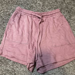 Zenana Outfitters  Mauve Drawstring Shorts Photo 0