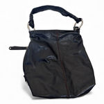 B Makowsky Black Leather Large Hobo Shoulder Bag Handbag Purse Women’s Fall Boho Photo 0