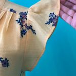 Sweet Wanderer  brand Yellow Floral Blouse Photo 3