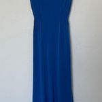 Catherine Malandrino Sleeveless V-Neck Midi Dress Blue Size Medium Photo 0