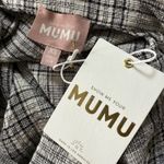 Show Me Your Mumu  XS Oversized Leo Button Down‎ Tunic Shirt Dress Seersucker Photo 7