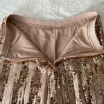 Anthropologie Bea Rose Gold Sequined Party Mini Skirt Pleated Barbiecore Size 2 Photo 7