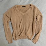Brandy Melville Tan Knit Sweater Photo 2