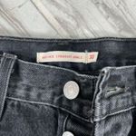 Levi Strauss & CO. Levi Black Distressed Jeans High-Rise Straight Photo 1